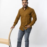 Men Full Sleeve Plain Shirt - Image 3