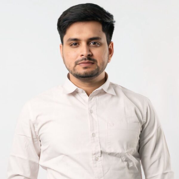 a man in a white shirt