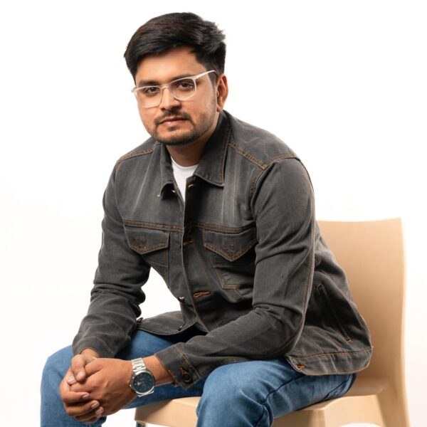 a man sitting on a chair