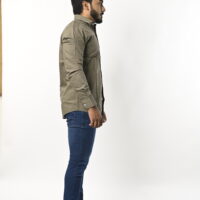 Men Full Sleeve Dark Gray Shirt - Image 5