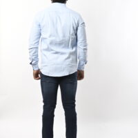 Men Full Sleeve Light Blue Shirt - Image 2