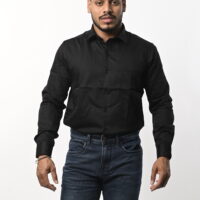 Men Full Sleeve Black Shirt - Image 5