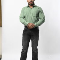 Men Full Sleeve Green Shirt - Image 4