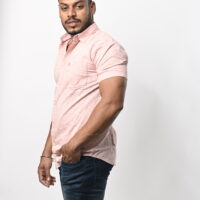 Short Sleeve Pink Printed Shirt - Image 4