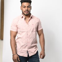 Short Sleeve Pink Printed Shirt - Image 3