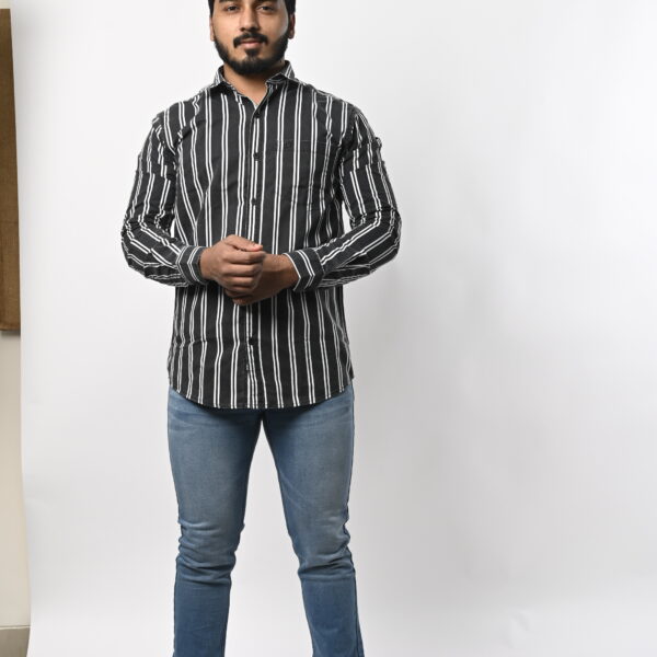 Full Sleeve Black Lining Shirt