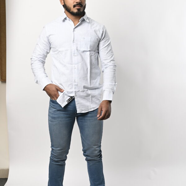 Full Sleeve Light Blue Lining Shirt