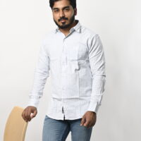 Full Sleeve Light Blue Lining Shirt - Image 2