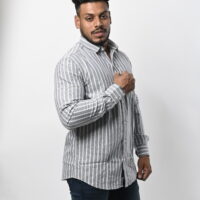 Full Sleeve Gray Lining Shirt - Image 5